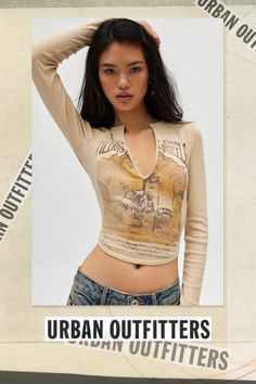 Ecote long sleeve tee in a slim & cropped fit. Designed a shrunken ribbed knit and features a split plunging v-neckline, long sleeves and a boho graphic across the front. Find it only at Urban Outfitters. Features Ecote Tori boho graphic long sleeve tee Fitted graphic tee Shrunken ribbed knit Split v-neckline with long sleeves Vintage-wash boho graphic across the front Slim fit Cropped length Easy pull-over style UO exclusive Content + Care 60% Cotton, 40% polyester Machine wash Imported Size + Beetlejuice Halloween, Long Sleeve Outfits, Halloween Black, Winter Clothes, Small Chest, Graphic Long Sleeve, Long Sleeve Tee, Ribbed Knit, Urban Outfitters