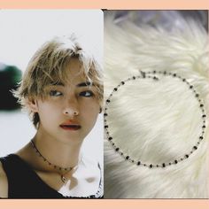 Kim taehyung inspired necklace, This necklace is similar to  V necklace, the one that he wore in the first picture.  This is bts beaded choker handmade by zjewelleryco. glossy white bead seeds with some silver and black beads in a cute pattern.  it can be in different colors and personalized.  Style: dynamite retro vintage fashion choker | korean style handmade jewelry | kpop jewelry  style |Asian fashion jewelry. beaded fringe trim. harajuku choker. Choker Details:  This necklace comes in: - 16 Skz Beads Necklace, Cheap Trendy Beaded Choker, Bts Seed Bead Jewelry, Cheap Handmade Kpop Beaded Bracelets, Bead Suga Jewelry, Idols Beaded Jewelry, Affordable White Kpop Beaded Bracelets, Kpop Jewelry, Jewelry Kpop