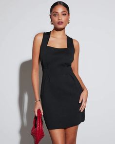 Gabrielle Bodycon Mini Dress – VICI Chic Bodycon Dress With Zipper For Night Out, Evening Square Neck Bodycon Dress, Chic Square Neck Bodycon Dress For Party, Evening Bodycon Dress With Square Neck, Formal Bodycon Mini Dress With Square Neck, Elegant Bodycon Dress With Zipper For Night Out, Chic Square Neck Bodycon Dress For Night Out, Elegant Bodycon Dress With Zipper Closure For Night Out, Trendy Square Neck Mini Dress For Evening