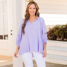 This top is ready to come home to you! Expertly designed, this beauty boasts trendy ruffle detailing and a flowy fit that is perfect for the season! The lovely lavender color makes it a perfect statement piece for any casual outing!
100% Rayon Lovely Lavender, Almost Ready, Girls Sandals, Lavender Color, Come Home, Kelly Green, Statement Pieces, Lavender, Size 12