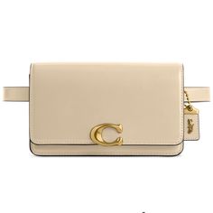 Coach Bandit Refined Leather Belt Bag Luxury Belt Bag With Top Handle, Luxury Pouch-shaped Belt Bag, Luxury Belt Bag Pouch, Classic Rectangular Belt Bag With Removable Pouch, Luxury Belt Bag With Gold-tone Hardware For Daily Use, Elegant Daily Belt Bag With Gold-tone Hardware, Elegant Belt Bag With Gold-tone Hardware For Daily Use, Branded Hardware Pouch Satchel, Elegant Everyday Crossbody Belt Bag