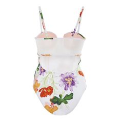 Want to bring in a twist even while selecting your swimsuit. Do that best with the selection of this floral patterned one-piece swimsuit. This will stand out due to its back mesh decoration and push-up chest design. The underwire insert chest bra will offer wonderful support as well. 

Specifications
Brand Name: GeraldBlack
Origin: CN(Origin)
Material: Nylon
Material: Spandex
Gender: WOMEN
Pattern Type: Floral
Item Type: One Pieces
Sport Type: Swim
Fit: Fits true to size, take your normal size
M Floral Print Underwire Swimwear For Sunbathing, Underwire Floral Print Swimwear For Sunbathing, Nylon Summer Swimwear For Spring, Spring Summer Nylon Swimwear, Floral Print One-piece Bodysuit For Beachwear, Floral Print Underwire Swimwear For Poolside, Underwire Floral Print Swimwear For Poolside, Summer Nylon Printed Swimwear, Beachwear Bodysuit With Floral Print For Pool