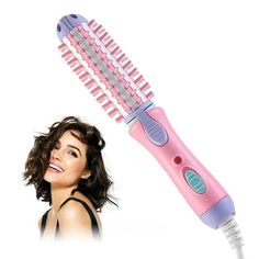 Curling Iron Heated Round Brush Antiscald Mini Curling Brush For Short Hair Electric Wand Curling Iron Ceramic Hair Tools For Styling Features: 1-Step Hair Styler With a powerful combination of a round brush and a hair dryer tool, this can effectively dry and style your hair at once, giving you a voluminous and frizz-free shining in one single step. Multifunctional Hair Styling Brush Straighten, dry, curls, style, smooths and add a dramatic volume and shining to your hair and get long lasting cu Mini Curling Iron, Beach Waves Curling Iron, Heated Round Brush, Curlers For Short Hair, Waves With Curling Iron, Wand Curling Iron, Rotating Curling Iron, Automatic Hair Curler, Wand Hairstyles