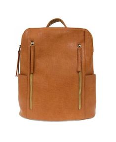 Update your street style with our compact vegan leather backpack in gorgeous buffalo grain vegan leather accented with gleaming metal zippers. Big enough to fit all you need for days on the go with pockets for your water bottle and zip pockets to keep your essentials handy. You’re ready for your next adventure! 14" High, 11.5" Wide, 4" Deep 100% Vegan Leather Colors may vary on different viewing devices Trendy Brown Leather Backpack With Zipper Closure, Brown Backpack With Cell Phone Pocket For On-the-go, Versatile Brown Backpack With Cell Phone Pocket, Travel Backpack With Zipper Pocket In Faux Leather, Trendy Faux Leather Backpack With Zipper Closure, Trendy Faux Leather Backpack With Zipper, Brown Faux Leather Backpack With Zipper Closure, Faux Leather Backpack With Zipper For Daily Use, Versatile Brown Backpack With Zipper Pocket