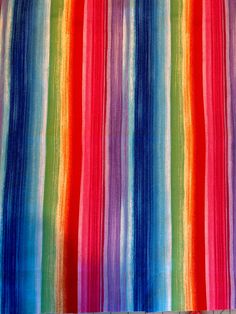 multicolored striped fabric with vertical stripes