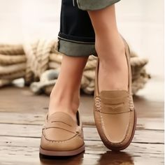 Category:Loafers,Flats; Upper Materials:PU; Season:Spring,Fall; Heel Type:Block Heel; Gender:Women's; Size Suggestion:standard size, select your usual size; Activity:Walking; Toe Shape:Round Toe; Style:Vintage,Casual; Heel Height(inch):1-2; Outsole Materials:Rubber; Occasion:Daily; Closure Type:Loafer; Pattern:Solid Color; Listing Date:11/24/2023; 2024 Trends:Plus Size,Classic Loafers,Soft Shoes; Foot Length:; Foot Width:; SizeChart1_ID:2:185840; Heel Height:Low Heel Vintage Slip, Vintage Slips, Jumpsuit Outfit, Penny Loafer, Comfortable Flats, Vintage Casual, Heeled Loafers, Penny Loafers, Fesyen Wanita