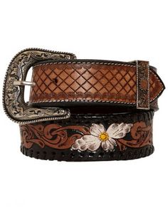 Myra Bag Womens Checkered Brown Hand Tooled Leather Belt, Brown Tooled Leather Belts, Brown Hand, Rose Boutique, Denim Skirt Women, Tool Belt, Hand Tooled Leather, Bold Style, Brown Belt, Tooled Leather