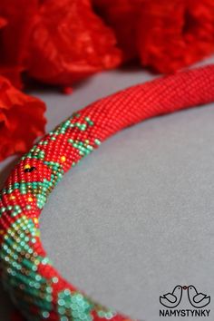 This Monet artist necklace is made of high-quality Czech beads. It is an original creation based on geometric motifs and patterns. The necklace is highly versatile, suitable both for everyday wear and formal occasions. Features: Color: red, green. Length (approximate): 48 cm (18.91 in) You must be completely satisfied. If you find merchandise unsatisfactory for any reason, return it within 10 days and your money will be refunded without questions. Beaded earrings with this pattern https://www.et Artistic Necklace, Artistic Earrings, Monet Earrings, Necklace Crochet, Modern Necklace, Necklace Red, Modern Necklaces, Necklace Beaded, Necklace Boho