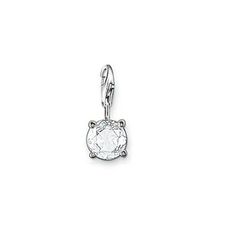 Thomas Sabo Silver and Clear CZ April Charm 0136-051-14 Born In April, The Jewel, Clear Crystal, Jewellery And Watches, Belly Button Rings, Birthstone, Free Delivery