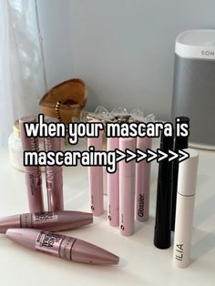 #mascara #girl #cute #makeup Only Mascara Makeup Look, How To Take Off Mascara, Cute Mascara, Aesthetic Mascara, Mascara Aesthetic, Mascara Tricks, Clumpy Mascara, Mascara Routine, Mascara Hacks