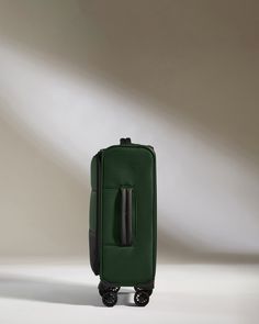 Experience the lighter side of travel with our soft-shell carry-on, ideally sized for shorter stays and spontaneous getaways within European airline restrictions. Our lightest suitcase is designed to minimize hassle and maximize the joy of travel. Crafted from fully recycled lightweight polyester, inside and out, Soft Stripe’s innovative construction ensures superior strength and durability with a more responsible outlook. Deep, spacious compartments and internal pockets are thoughtfully designe Green Rectangular Luggage With Zipper Closure, Green Nylon Luggage With Sleeve, Green Nylon Luggage With Luggage Sleeve, Rectangular Luggage With Leather Trim For Trips, Green Rectangular Nylon Luggage, Green Luggage With Zipper Closure For Travel, Green Travel Luggage With Zipper Closure, Rectangular Nylon Luggage For Trip, Modern Luggage With Sleeve For Overnight Trips