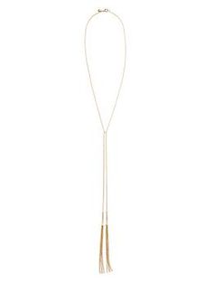 Delicate Tassel Necklace | Banana Republic Gold Metal Jewelry With Tassels, Gold Metal Tassel Jewelry, Adjustable Metal Tassel Necklace For Party, Lariat Jewelry With Tassels For Party, Party Lariat Jewelry With Tassels, Gold Tassel Necklace For Party, Adjustable Lariat Jewelry With Tassels, Gold Tassel Necklace With Adjustable Chain, Gold Long Drop Tassel Jewelry