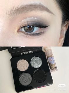 Grey Eye Makeup, Applying Eyeshadow, Grey Makeup, Dark Eyeshadow, Ideas For Decorating, Eye Makeup Designs