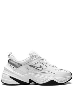 Nike M2K Tekno "White/Cool Grey/Black" Sneakers - Farfetch Nike Air Macs, Nike Shoes Air Ma, Sneaker Nike Air, Nike Air 2022, Nikey Shoes High Platform, Nike Max Shoes Women, Nike Shoes Women Not White, Smart Nike Shoes, Air Jordan 1 Farfetch