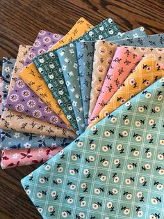 "FABRIC NEW COLLECTION \"PRAIRIE\" by LORI HOLT 100% PREMIUM COTTON YOU WILL GET ALL 12 COLORS/PATTERNS AS SEEN IN PICTURES GORGEOUS PRAIRIE FLORALS & CALICOS YOU PICK FAT QUARTER BUNDLE 12 - $39.99 HALF YARD BUNDLE 12 - $75.00 IF YOU WANT ALL 12 FULL YARDS MESSAGE ME :p" Sally Brown, Lisa Johnson, Quilt Fabrics, Bright Boho, Lori Holt, Country Crafts, Sewing Diy, Fat Quarter Bundles, Sewing Tips