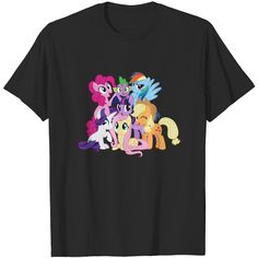 Multicolor Cartoon Print T-shirt For Fans, Pop Culture Multicolor T-shirt With Character Print, Multicolor Pop Culture T-shirt With Character Print, Short Sleeve T-shirt With Cartoon Print For Fans, Fun Short Sleeve T-shirt For Fan Merchandise, Cartoon Print Crew Neck T-shirt For Fans, Fan Apparel Crew Neck T-shirt With Cartoon Print, Fandom Cartoon Print T-shirt For Fans, Cartoon Print Fandom T-shirt For Fans