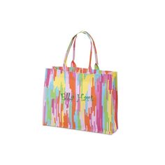 Splash Canvas Tote Trendy Rectangular Canvas Shopping Bag, Casual Multicolor Canvas Shopping Bag, Trendy Canvas Tote Bag For Errands, Trendy Canvas Shopping Bag With Top Carry Handle, Trendy Canvas Bag For Shopping With Top Carry Handle, Trendy Canvas Bag For Shopping, Casual Multicolor Shopping Bags, Summer Canvas Tote Bag For Errands, Trendy Tote Satchel For Shopping