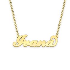 Ivana name necklace Gold Custom Necklace, Personalized Gifts For Her 
								Add something extra special to your jewelry box with Name Necklace Official engravable necklaces.
								The Ivana's 14k gold name necklace is best gifts for Ivana. Name Necklace Official provides affordable engravable jewelry that won't 
								break the bank. In addition, these pieces make for very thoughtful and appreciated gifts for friends and family. 
								And whether valentine's day gifts, mother's day gift Engravable Jewelry, Name Necklace Gold, Gold Name Necklace, Personalized Gifts For Her, Engraved Jewelry, Gifts Birthday, Engraved Necklace, Necklace Personalized, Gifts Wedding