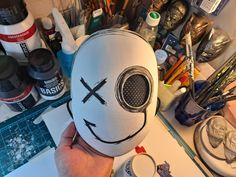 Anime Mask Design Ideas, Cool Mask Designs, Mask Design Ideas, Sketches Reference, Anbu Mask, Cool Face Masks Design, Make Paint, Blank Face, Blank Mask