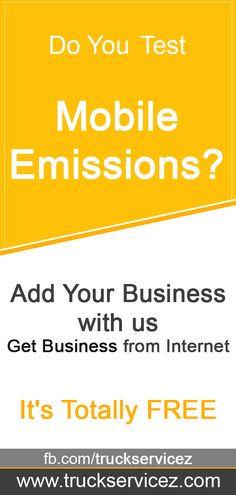 the text do you test mobile emissions? add your business with us get business from internet it's totally free