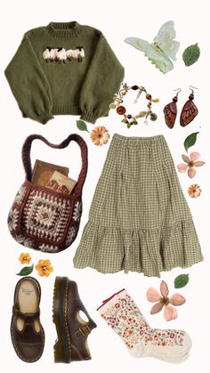 Fall Dressing, Cottagecore Outfits, Earthy Outfits, Funky Outfits, Modest Clothing, Wardrobe Basics, Outfit Inspo Fall