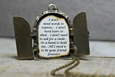 Secret door necklace Necklace Personalized, Locket Necklace