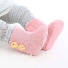 Description: Knitted Ankle Boots are a treat for newborns and early walkers. They are comfortable with a soft sole for the babies to give them stretchy foot movement. It has velcro straps for convenient dressing. The ankle area with the strap closure is lined with faux-fur from the inside, which makes it soft, provides warmth, and avoids irritation to the baby’s skin. The outsole is slip-resistant assisting early walkers firm grip to the ground. These boots are available in colors that easily co Ankle Snow Boots, Baby Soft Skin, Girls Snow Boots, Toddler Winter, Warm Boots, Baby Slippers, Baby Boots, Crib Shoes, Fur Boots