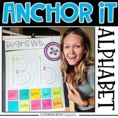 an anchor it poster with the words beginner's alphabet