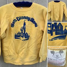 vintage Walt Disney World Walt Disney Productions raglan sweatshirt small 34-36. 92% cotton 8% acrylic See pics 9, 10, 11 & 12 for laying flat measurements (as vintage sizes tend to run differently than modern day sizes. Could be worn by anyone (depending on your style) if the measurements work for you. Guessing this is no more recent than 1970s or 1980s. See the label. Very previously loved condition. All pics are of the same one long sleeve pullover sweatshirt buyer will receive. See all 12 pi Disney Style Cotton Sweatshirt With Letter Print, Disney Letter Print Sweatshirt For Fan Events, Disney Long Sleeve Sweatshirt For Fan Events, Disney Long Sleeve Sweatshirt For Streetwear, Long Sleeve Tops With Letter Print For Disney Trips, Cotton Long Sleeve Sweatshirt For Disney Trips, Vintage Disney World, Raglan Long Sleeve, Raglan Sweatshirt