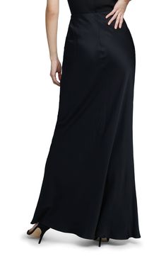 This supple satin maxi skirt is understated and elevated with a soft sheen and a comfy concealed-elastic waist. Concealed-elastic waist 55% rayon, 45% viscose Dry clean Imported Flowy Evening Maxi Skirt, Formal Full-length Satin Skirt, Formal Full Length Satin Skirt, Satin Maxi Length Bottoms For Party, Satin Lined Skirt Bottoms For Evening, Lined Maxi Skirt For Evening, Formal Full-length Maxi Skirt With Bias Cut, Lined Full-length Maxi Skirt For Night Out, Lined Satin Skirt For Evening