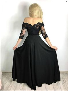 Black Off Shoulder, Lace Prom Dress, Dress Chiffon, Chiffon Prom Dress, Vow Renewal, Custom Dresses, Dress 100, Ball Dresses, Chiffon Dress