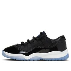 (PS) Air Jordan 11 Low 'Space Jam' FV5116-004 Black Jordan Shoes With Air Cushioning For Streetwear, Sporty Black Basketball Shoes With Translucent Outsole, Black Jordan Shoes With Translucent Outsole For Streetwear, Black Low-top Jordan Shoes With Translucent Outsole, Sporty Black Jordan Shoes With Translucent Outsole, Black Tpu Sports Sneakers, Black Synthetic Basketball Shoes With Translucent Outsole, Black Basketball Shoes With Translucent Outsole, Black Fade-resistant Synthetic Jordan Shoes