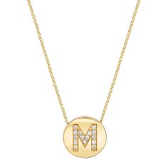 Diamond Initial Coin Necklace – Baby Gold Unique Mirror, Unique Mirrors, 14k Gold Necklace, Pretty Necklaces, Gifts For My Wife, Gold Initial, Custom Name Necklace, Cute Necklace, Letter Necklace