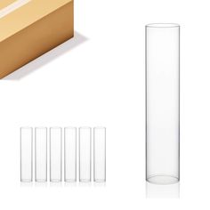 PRICES MAY VARY. Include: 6 pieces clear glass chimney candle holder with two sides open, carefully packaged, vase filler not included Size: open width 3" (75 mm), height 13.75" (350 mm), glass thickness about 0.1" Feature: open ended for pillar candles, bottomless cylindrical glass shield for open flame candles, easy to place over lit candles Use: A contemporary design allows a mess-free candle lighting experience, makes an impressive display in your home Wholesale Glass Vases International (WG Terrarium Candle Holder, Terrarium Candle, Floating Candle Holders, Tall Centerpiece, Glass Cylinder Vases, Candle Shades, Cylinder Vase, Beautiful Centerpieces, Floral Supplies