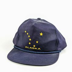 Alaska Flag Hat Blue  Snapback See photos for condition. All hats ship in a box. Alaska Flag, Flag Hat, Hats Snapback, In A Box, A Box, Alaska, Caps Hats, Accessories Hats, Baseball Hats