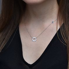 This alternative karma necklace with genuine diamond is a great accessory for all minimalists. Great for layering. Makes a perfect gift for birthdays or anniversaries. We are offering 14k yellow, rose or white gold version. Necklace can be done in 16, 18, 20 inches length. The necklace weight is approx. 2.47 g. High polish finish. Karma charm dimensions are 12 x 12 mm, disc dimensions are 5 x 5 mm. Cable chain is 1 mm wide. If you want to customise this product - please write to us. ❤ Hand Made Dainty Diamond Necklace With Si Clarity For Anniversary, Modern Everyday Jewelry With Single Cut Diamonds, Minimalist Si Clarity Diamond Necklace As Gift, Minimalist Si Clarity Diamond Necklace As A Gift, Modern Necklaces With Diamond Cut For Gifts, Modern Diamond Necklace For Gifts, Modern Necklace With Diamond Cut For Gifts, Modern Diamond Cut Necklace As A Gift, Everyday White Gold Diamond Necklace