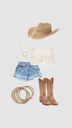 Stampede Outfit, Thunder Outfit, Summer Country Concert Outfit, Cute Concert Outfits, Cowgirl Style Outfits, Concert Outfit Summer, Country Style Outfits, Cute Country Outfits, Looks Country