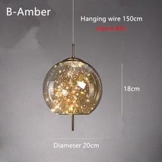 an image of a light fixture with measurements for the bulb and wire connected to it