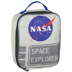 Houston we have No problem with this Nasa Backpack. This 5 Piece set has everything you need for your adventures, travel, or anything in between. The Backpack features a main zipper compartment and a smaller zipper pocket on the front with a side mesh pocket, A detachable lunchbox hangs off the front and is great to keep your lunch just how you like it. Included in the set is a small squishy NASA logo, a small pouch bag, and a zipper pencil case. This is great for anyone who loves space adventur Travel Backpack Lunch Bag With Zipper, Travel Backpack Lunch Bag With Zipper Closure, Travel Lunch Bag Backpack With Zipper Closure, Educational Rectangular Backpack For Travel, Travel Lunch Bag With Zipper Closure, School Backpack With Zipper Closure, Functional Travel Accessories With Zipper Closure For School, School Travel Accessories With Zipper Closure, Nylon Travel Accessories With Zipper For School