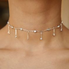 925 sterling silver base, plated in gold or platinum AAA cubic zirconia crystals Measures 33 cm (13") in length with 7 cm (2.75") adjuster Dainty Choker, Gold Coin Necklace, Necklace Brands, Gold Choker Necklace, Coin Necklace, Gold Jewelry Fashion, Gold Coins, Diy Jewellery, Twinkle Twinkle