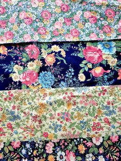 "Vintage Cheater Quilt Cotton Fabric, 1 YARD, Spring flowers, Concord Fabrics by Sharon Kessler, Quilt Fabric. ONE YARD LENGTH, strip quilt cheater fabric.   36\" length x 44\" wide **We Combine Shipping and REFUND SHIPPING OVERAGES** Let's Sew This! Follow on Instagram @Lets_Sew_This" Strip Quilt, Cheater Quilt, Strip Quilts, Follow On Instagram, Great Birthday Gifts, Quilt Fabric, Spring Flowers, Etsy Gifts, Cotton Fabric