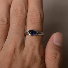 This is a gorgeous handmade creation. Its beauty is its simplicity & Elegance. The 5*7 mm oval shape faceted lab sapphire is crafted in solid sterling silver and with rhodium plated. All item is sent in a beautiful gift box If you have any idea of design your ring,pls contact me directly. You can realize more lovely stuff clicking the link https://www.etsy.com/shop/knightjewelry?refshopsection_shophome_leftnav Please leave the correct address and you phone number for delivering successfully. Oval Faceted Sapphire Ring Fine Jewelry, Oval Cabochon Sapphire Promise Ring, Oval Sapphire Solitaire Birthstone Ring, Modern Lab-created Sapphire Ring As Gift, Silver Oval Sapphire Birthstone Ring, Silver Oval Sapphire Ring, Gift Sapphire Oval Cabochon Ring With Polished Finish, Oval Sapphire Birthstone Ring, Oval Sapphire Ring In Sterling Silver