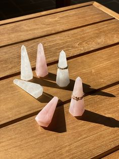 The Ring Cone holder are made of 100% Natural gemstone. We use Clear Quartz and Rose Quartz in to Ring Cone shapes. Natural crystals and gem stones have beautiful imperfections such as pockets or nicks. Measurement: approximately 7-8cm tall, 2.5cm wide at base Fits most ring sizes and multiple rings in one cone Follow us on Instagram to receive instant updates & sales!  @le.bijou__ Delivery price is fixed, if you order more than 1 item, no additional delivery fee will be charged. Stackable Rose Quartz Jewelry For Gifts, Rose Quartz Crystal Ring Gift, Rose Quartz Jewelry With Stones Gift, Crystal Ring Holder, Multiple Rings, Natural Gemstone Ring, Ring Displays, Gemstone Jewellery, Crystal Ring