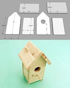 the plans for a bird house are shown