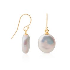 Simple statements of elegance, pearls have been a mainstay in Gump's fine jewelry assortment for decades. Revered for their alluring luster and classic beauty, they are widely recognized as symbols of purity, integrity and wisdom gained through experience. To create these earrings, each pearl is carefully selected for quality, color and shape. Freshwater cultured pearls, 9mm. 14-karat yellow gold. Pierced only. Classic Teardrop Pearl Earrings For Everyday, Classic Teardrop Pearl Earrings For Everyday Elegance, Elegant Oval Pearl Earrings With High Luster, Refined Round Pearl Earrings As Gift, Everyday Classic Teardrop Pearl Earrings, Refined Round Pearl Earrings For Gift, Elegant High Luster Pearl Earrings Gift, Luxury Oval Pearl Drop Earrings, Elegant Round Pearl Earrings With High Luster