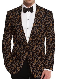 Black Man printed Floral Derby Sport Coat Wedding Blazer made in pure polyester fabric. Cost include one Blazer Only. Dry-clean only. Available in All Plus size. For plus size variation in price is from 15 to 25%. Elegant Formal Blazer With Floral Print, Formal Long Sleeve Printed Suit, Printed Long Sleeve Suits For Formal Occasions, Formal Printed Long Sleeve Suits, Elegant Formal Suits With Floral Print, Elegant Fitted Suits With Digital Print, Elegant Floral Print Suit For Formal Occasions, Elegant Floral Print Suits For Formal Occasions, Fitted Long Sleeve Printed Suits