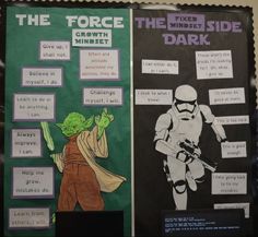 star wars bulletin board with information about the force