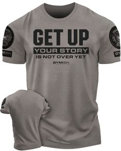 Get Up Workout T-Shirt, Funny Gym Shirts, Lifting T-Shirt, Deadlift Athletic Heather Breathable Short Sleeve T-shirt, Breathable Crew Neck T-shirt In Athletic Heather, Breathable Cotton Graphic Tee, Manly Fashion, Powerlifting Shirts, Gym Shirts Mens, Weightlifting Shirts, Funny Gym Shirts, Gym Apparel