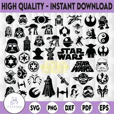 the star wars svg files are available for use in your design projects and crafts