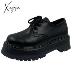 Women Shoes Autumn Round Toe Female Footwear All-Match Loafers With Fur Clogs Platform Casual Sneaker British Style Oxfords Fall Black Loafer Shoes, Platform High Heel Shoes, Fashion Shoes Sneakers, Mary Jane Shoes Womens, Sport Shoes Women, Black Loafers, Black Leather Shoes, Jane Shoes, Leather Shoes Woman